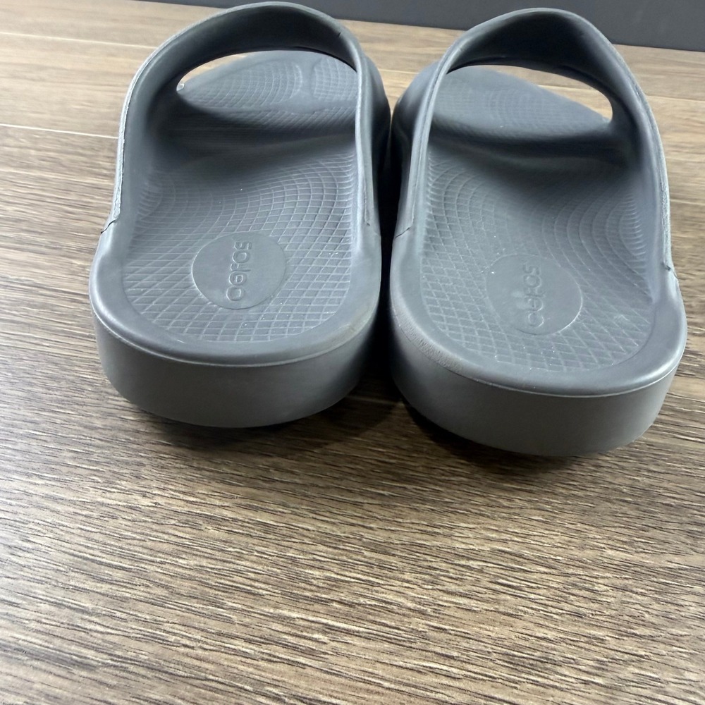 OOFOS OOahh Slide Recovery Sandals Size 12 Mens Gray Lightweight Casual - Picture 9 of 10
